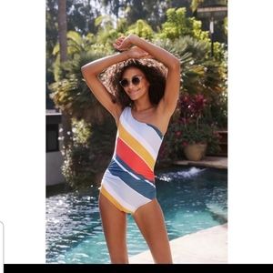 Anthropologie Nani Cascade Cut-Out 1P Swimsuit XL